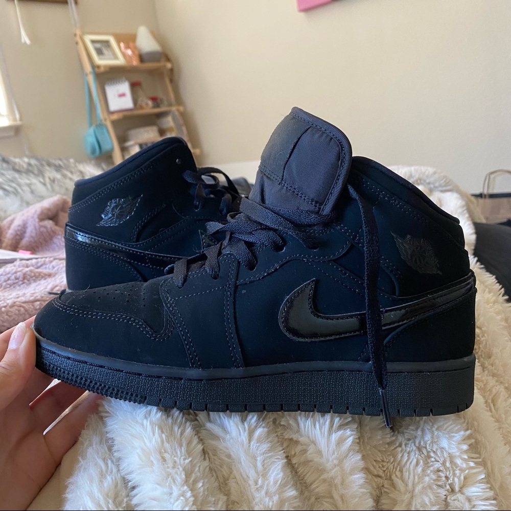 Air Jordan 1 Mid GS 'Triple Black'🖤